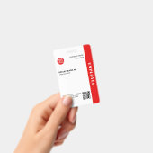 Badge Code QR personnalisé pour l'identifiant d'entrepri (Manuel / portable)