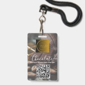 Badge Code Qr Photo du Personnel de l'Événement Logo Fes (Arrière avec lanière)
