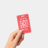 Badge Code QR promotionnel (modifiable) avec motif de lo (Manuel / portable)