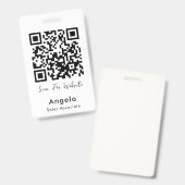 Badge Code qr simple (Recto et verso)