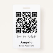 Badge Code qr simple (Devant)