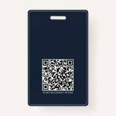 Badge Code QR Smart Contact ・ Blue Business ID (Dos)