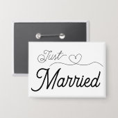 Badge Coeur juste marié (Recto/Verso)