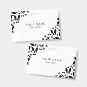 Badge coin de motif de Bouledogue français (Avant & arrière)