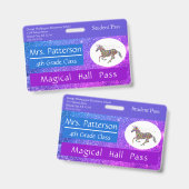 Badge Col-col de l'école primaire sur mesure (Avant & arrière)