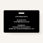 Badge Col VIP Bash Anniversaire de l'Etoile de cinéma (Dos)