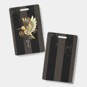 Badge Colibri mécanique (Avant & arrière)