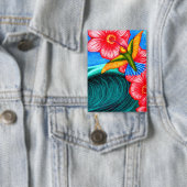 Badge Colibri Océan (Insitu)