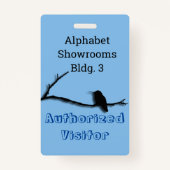 Badge - Colibri sur la branche (Devant)