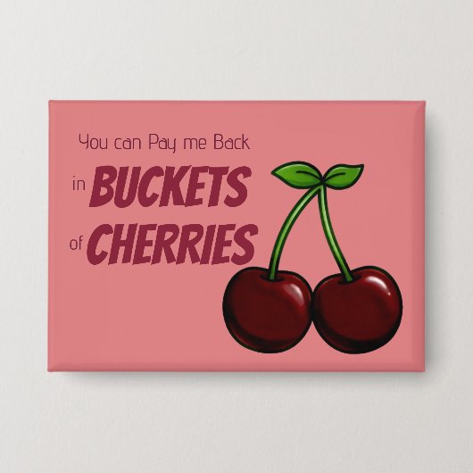 Badge Collection de fruits de cerise (Recto)