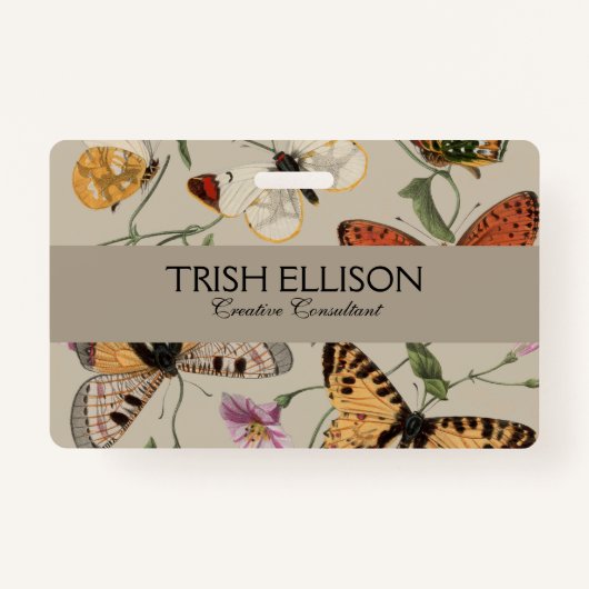 Badge Collection de la papillon Moth Nature Dessin (Devant)