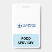 Badge Compagnon de cafétéria d'hôpital de couleur person (Avant)