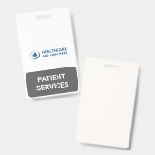 Badge Compagnon des services aux patients en réception d (Avant & arrière)