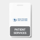 Badge Compagnon des services aux patients en réception d (Avant)
