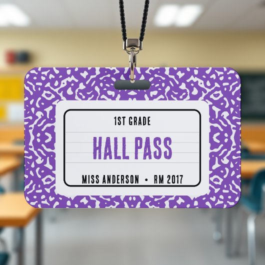 Badge Composition Carnet Salle de classe Pass Salle de c