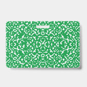 Badge Composition Carnet Salle de classe Pass Vert (Arrière)