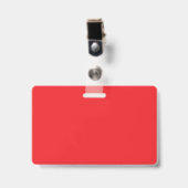 Badge « Composition plane d'espace de travail rouge mini (Avant avec clip)