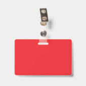 Badge « Composition plane d'espace de travail rouge mini (Arrière avec clip)