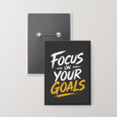 Badge Concentrez-vous sur vos objectifs Motivationnel (Recto/Verso)