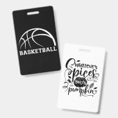 Badge Conception de ballon de basket-ball (Avant & arrière)