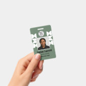 Badge Conception de carte d'identité d'entreprise abstra (Manuel / portable)