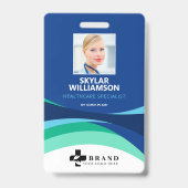 Badge Conception de carte d'identité médicale avec logo  (Avant)