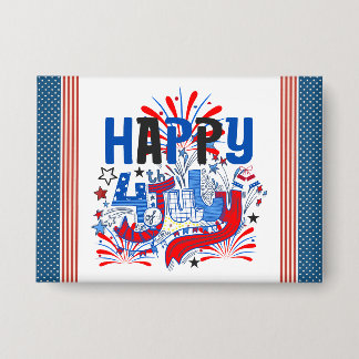 Badge Conception de célébration patriotique du 4 juillet