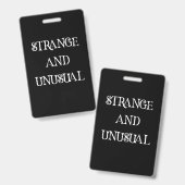 Badge Conception de citation gothique étrange et inhabit (Avant & arrière)