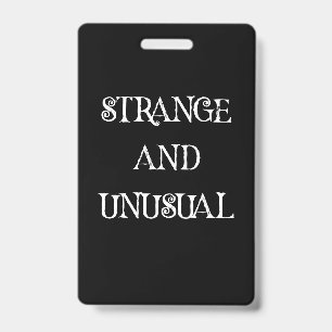 Badge Conception de citation gothique étrange et inhabit