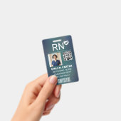 Badge Conception de code QR photo d'infirmière diplômée (Manuel / portable)