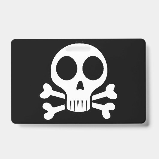 Badge Conception de crâne de pirate (Avant)