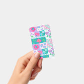 Badge Conception de fleurs vibrantes en fleurs (Manuel / portable)