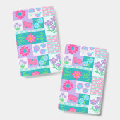 Badge Conception de fleurs vibrantes en fleurs (Avant & arrière)