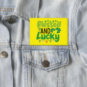 Badge Conception de la Saint-Patrick bénie et chanceuse- (Insitu)