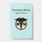 Badge Conception de logo d'infirmière médicale (Arrière)
