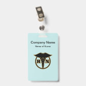 Badge Conception de logo d'infirmière médicale (Arrière avec clip)