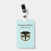 Badge Conception de logo d'infirmière médicale (Avant avec clip)