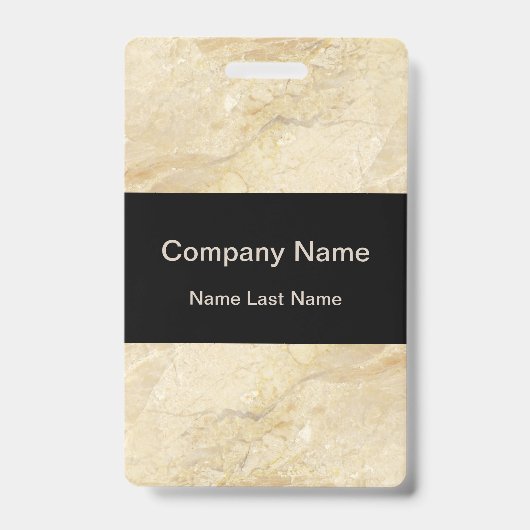 Badge Conception de marbre moderne des employés de motif (Face)