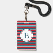Badge Conception de monogramme (Avant avec lanière)