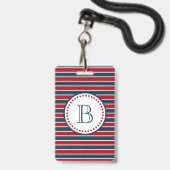 Badge Conception de monogramme (Arrière avec lanière)