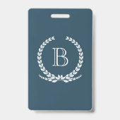 Badge Conception de monogramme (Arrière)