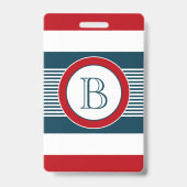 Badge Conception de monogramme (Arrière)