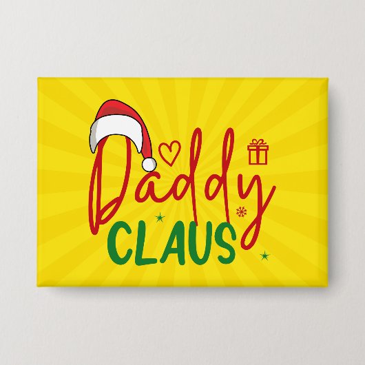 Badge Conception de Noël de Papa Noël (Recto)