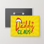 Badge Conception de Noël de Papa Noël (Recto/Verso)