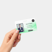 Badge Conception de vague verte Photo d'identification I (Manuel / portable)