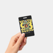 Badge conception de vecteur de dinosaure cool dessiné à (Manuel / portable)