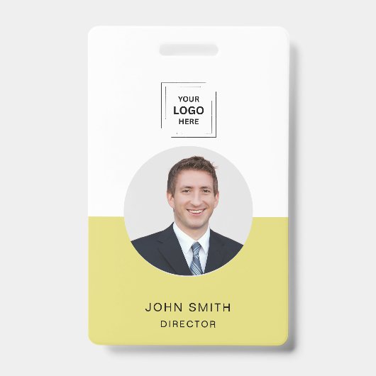 Badge Conception d'identité d'accès des employés QR pers (Avant)