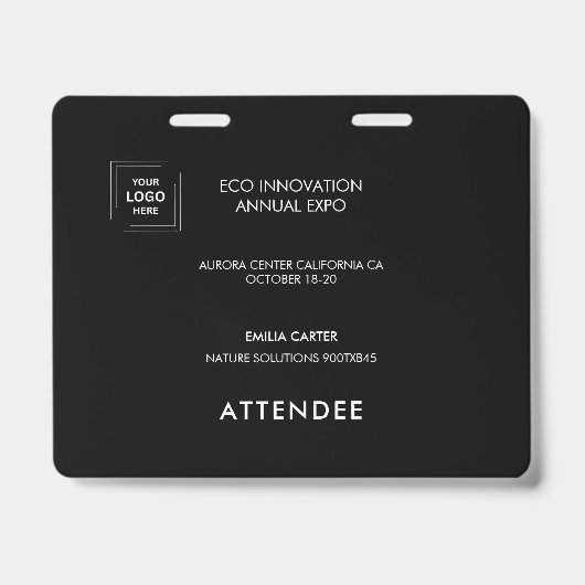 Badge Conception d'identité d'accès pour exposants noirs (Avant)