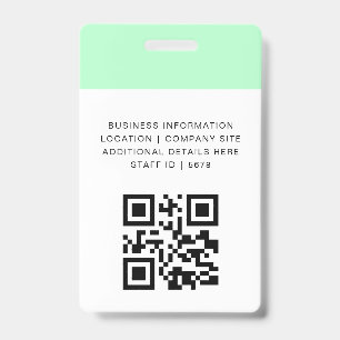 Badge Conception d'identité d'accès pour le personnel av