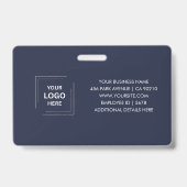 Badge Conception d'identité de personnel professionnel b (Arrière)